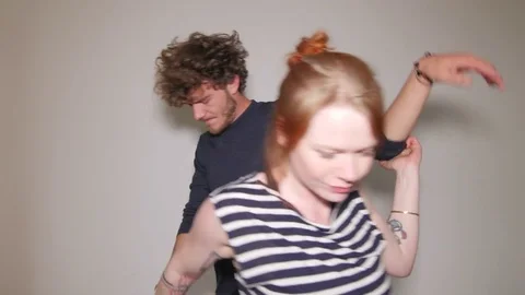 Models acting relationship problems in studio 스톡 동영상 73540045