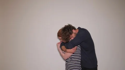 Models acting relationship problems in studio 스톡 동영상 73540228