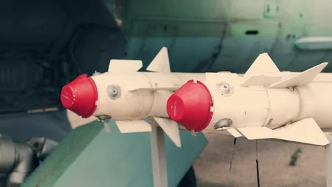 Models of cruise missiles that break down and destroy everything around Stock Footage 157243057