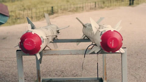 Models of cruise missiles that break down and destroy everything Stock Footage 157243125