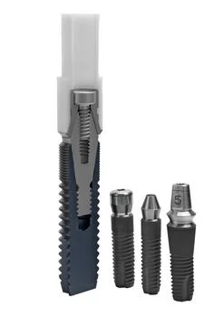 Models of dental titanium implants Models of dental titanium implants Copy... Stock Photos