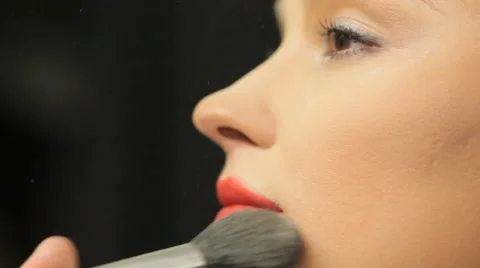 Models do wear makeup Stock Footage 49023413