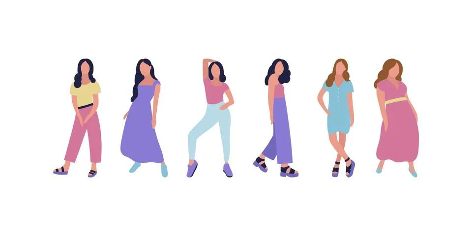 Models Stock Illustration