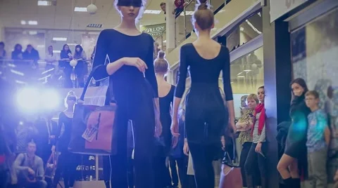 Models walk the runway, people Stock Footage 58078761