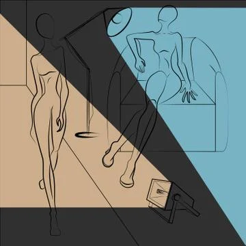 Models1 Illustrazione stock