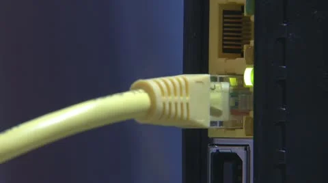 Modem broadband light working Stock Footage 20645764
