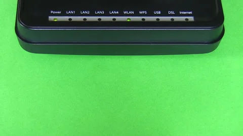 Modem on green background isolated Vídeos de archivo 50690680