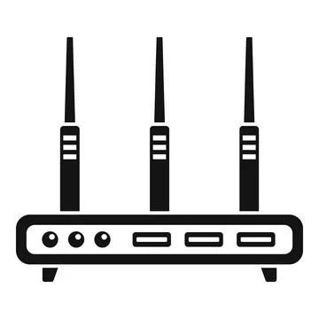 Modem icon simple . Wifi router Stock Illustration
