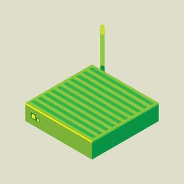 Modem Stock Illustration