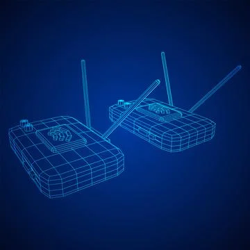 Modem Router with the antenna high speed wireless wifi internet Stock Illustration