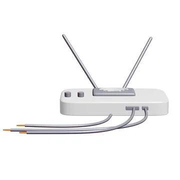 Modem Router with the antenna high speed wireless wifi internet Illustrazione stock
