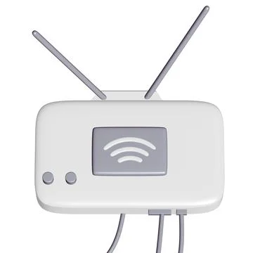 Modem Router with the antenna high speed wireless wifi internet Stock Illustration