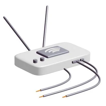Modem Router with the antenna high speed wireless wifi internet Stock Illustration