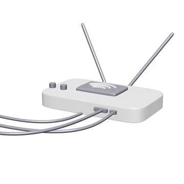 Modem Router with the antenna high speed wireless wifi internet Stock Illustration