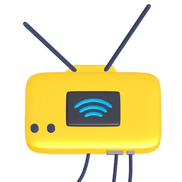 Modem Router with the antenna high speed wireless wifi internet Stock Illustration