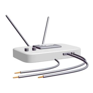 Modem Router with the antenna high speed wireless wifi internet Stock Illustration