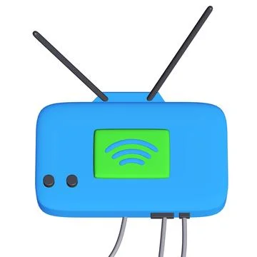 Modem Router with the antenna high speed wireless wifi internet Stock Illustration