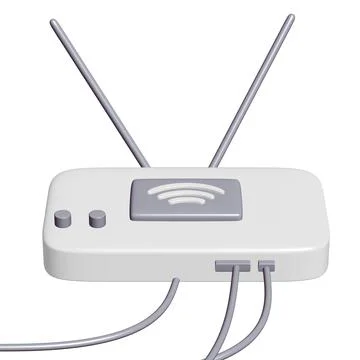 Modem Router with the antenna high speed wireless wifi internet Stock Illustration