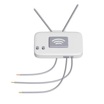 Modem Router with the antenna high speed wireless wifi internet Stock Illustration