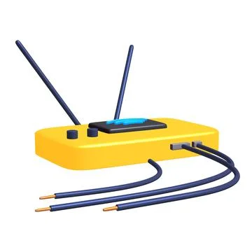 Modem Router with the antenna high speed wireless wifi internet Stock Illustration