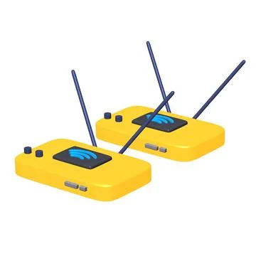 Modem Router with the antenna high speed wireless wifi internet Stock Illustration