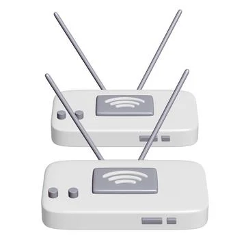 Modem Router with the antenna high speed wireless wifi internet Stock Illustration