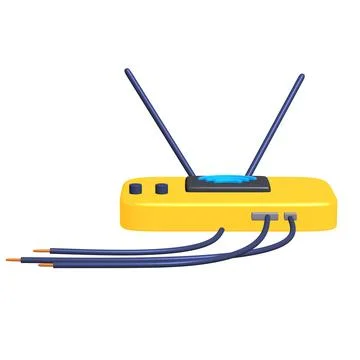 Modem Router with the antenna high speed wireless wifi internet Stock Illustration