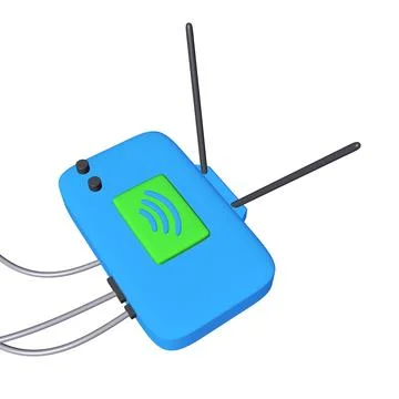 Modem Router with the antenna high speed wireless wifi internet Stock Illustration