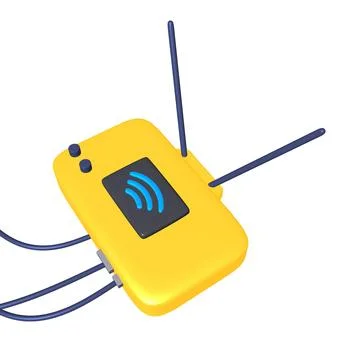 Modem Router with the antenna high speed wireless wifi internet Stock-Illustration