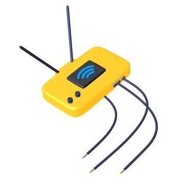 Modem Router with the antenna high speed wireless wifi internet Stock Illustration
