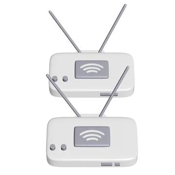 Modem Router with the antenna high speed wireless wifi internet Stock Illustration