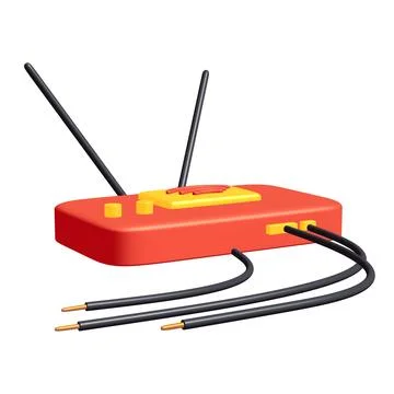Modem Router with the antenna high speed wireless wifi internet Stock Illustration