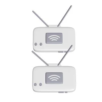 Modem Router with the antenna high speed wireless wifi internet Stock Illustration