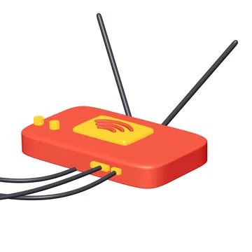 Modem Router with the antenna high speed wireless wifi internet Stock Illustration