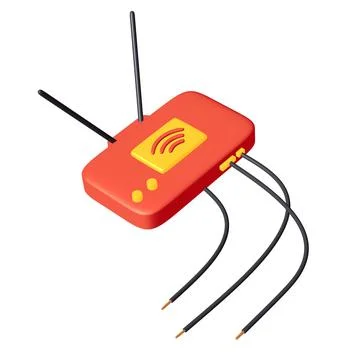 Modem Router with the antenna high speed wireless wifi internet Stock Illustration