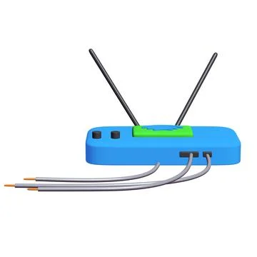 Modem Router with the antenna high speed wireless wifi internet イラスト素材