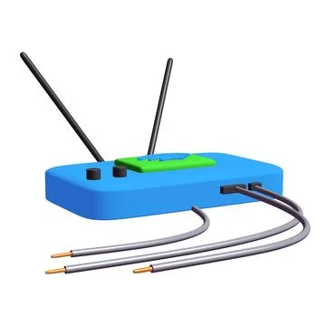 Modem Router with the antenna high speed wireless wifi internet Stock Illustration