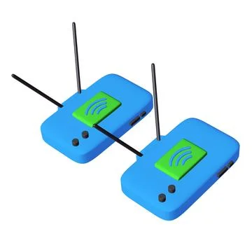 Modem Router with the antenna high speed wireless wifi internet Illustrazione stock