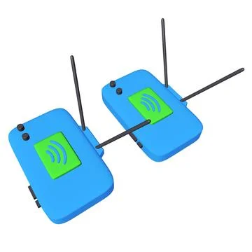 Modem Router with the antenna high speed wireless wifi internet Stock Illustration