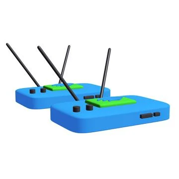 Modem Router with the antenna high speed wireless wifi internet Stock Illustration