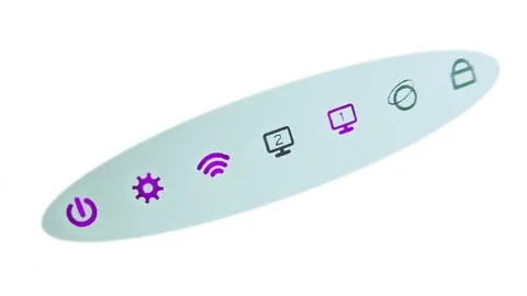 Modem router, Internet access. icons Internet, wifi Stock Footage 82805837