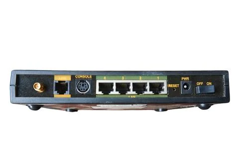 Modem, router, switch, access point, hub Stock Photos