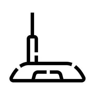 Modem router transmitting wireless internet signal technology icon Stock Illustration