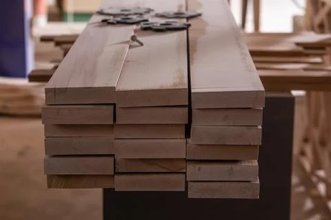 Modenr carpenter's workshop space with tools and machines Stock Photos