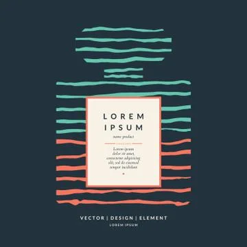 Moder perfume bottle. Stock Illustration