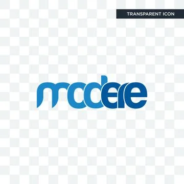 Modere vector icon isolated on transparent background, modere logo design Illustrazione stock