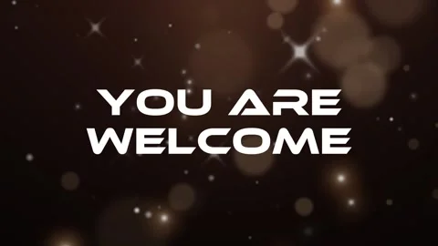 MODERM YOU ARE WELCOME TEXT Stock Footage 305427400