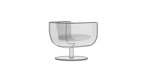 Modern 3D chair Video stock 320291437