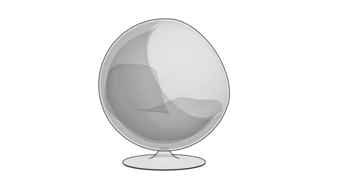 Modern 3D chair Stock-Footage 320291439