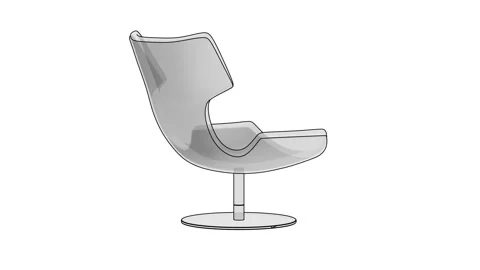 Modern 3D chair Stock-Footage 320291530
